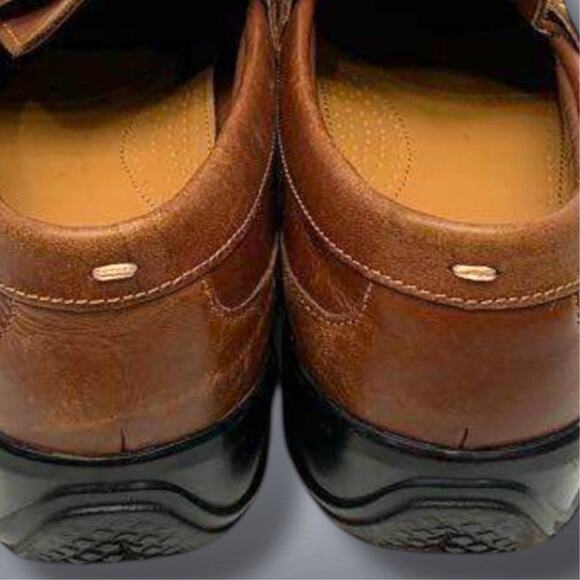 Men\'s Size 9.5 COLE HAAN GRAND OS Pinch Brown Leather Penny Loafers VGUC main image 9